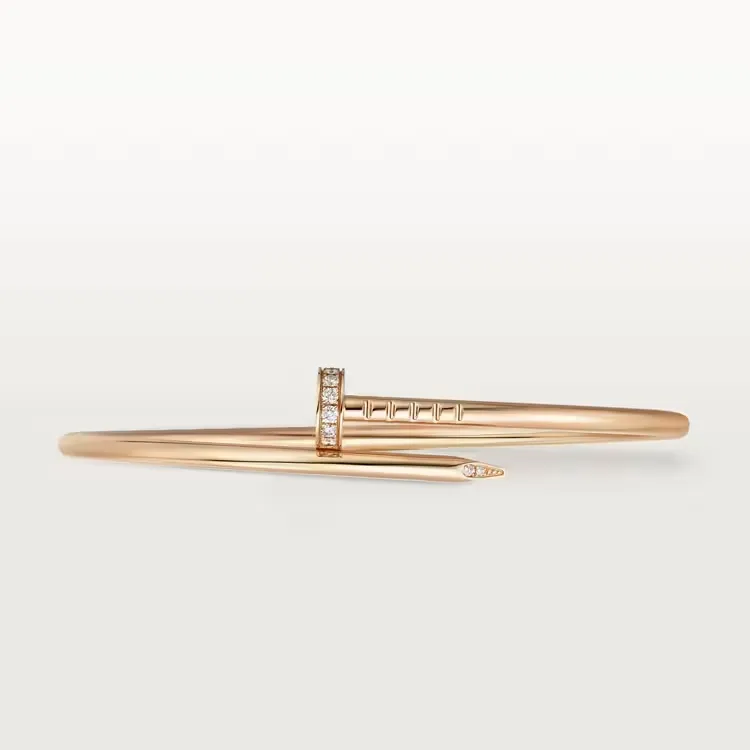 0.18CTW Diamond Gold Cuff Bangle Bracelet