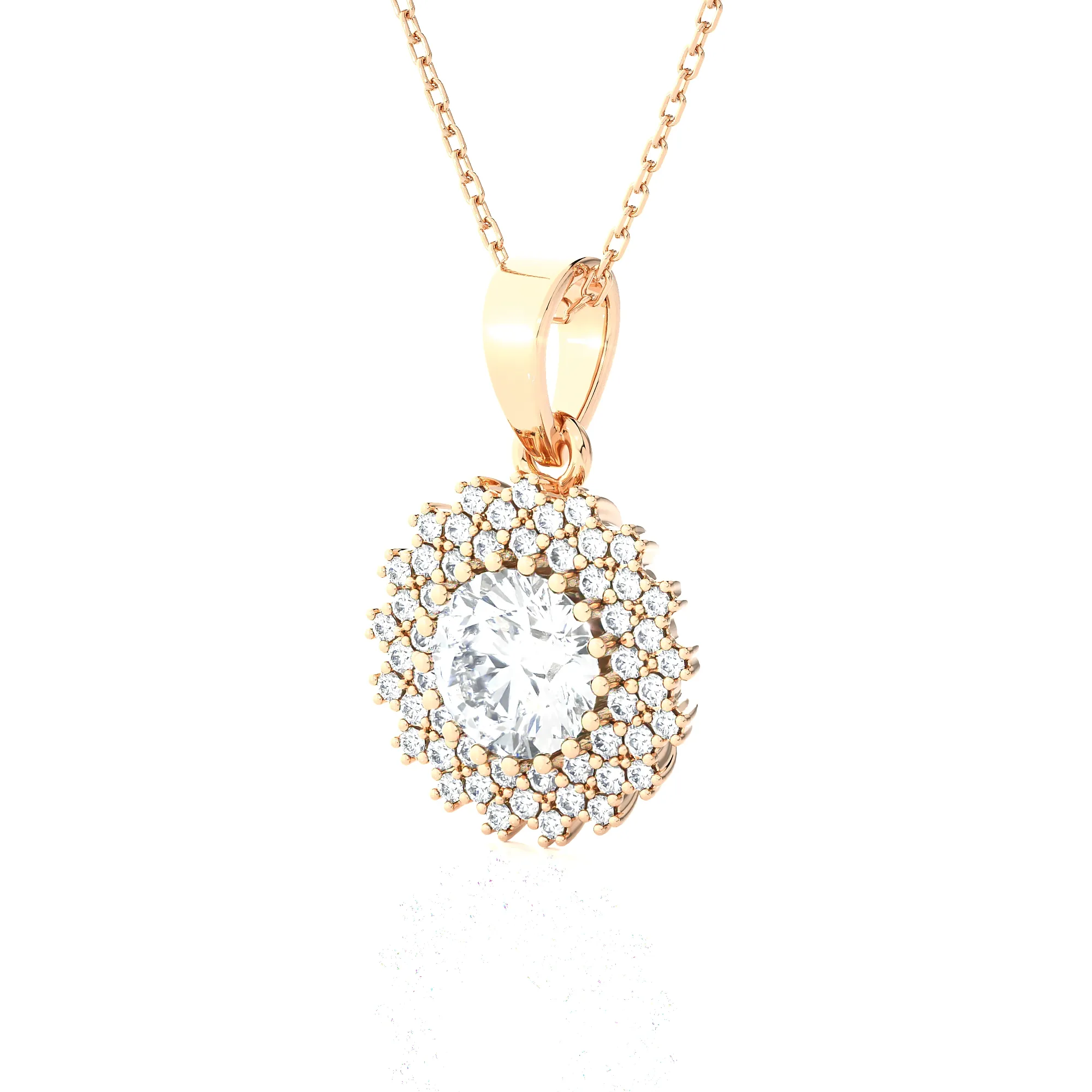 1 1/3 ctw Round Lab Grown Diamond Fashion Pendant