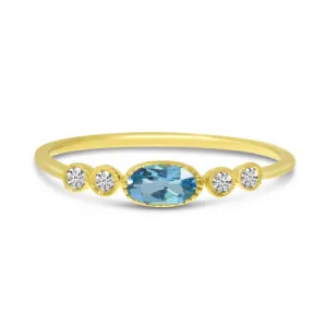 14KT YELLOW GOLD SEMI PRECIOUS