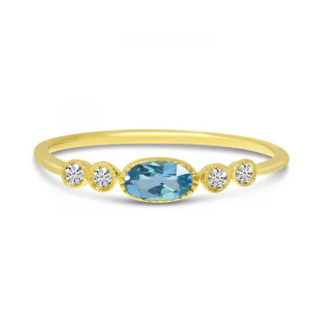 14KT YELLOW GOLD SEMI PRECIOUS