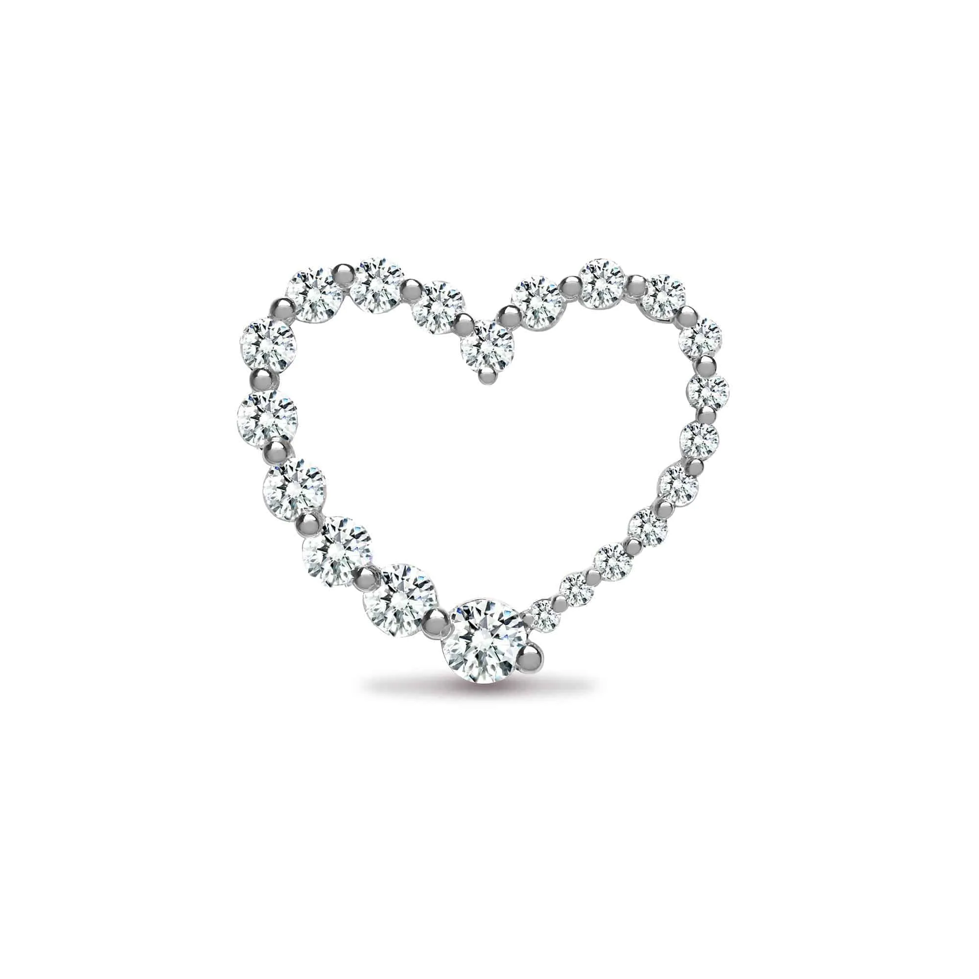 18ct White Gold Diamond Pendant