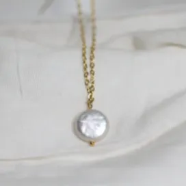 18K Gold-Filled Dainty Pearl necklace