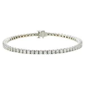 18K White Gold 7-Inch Diamond Tennis Bracelet