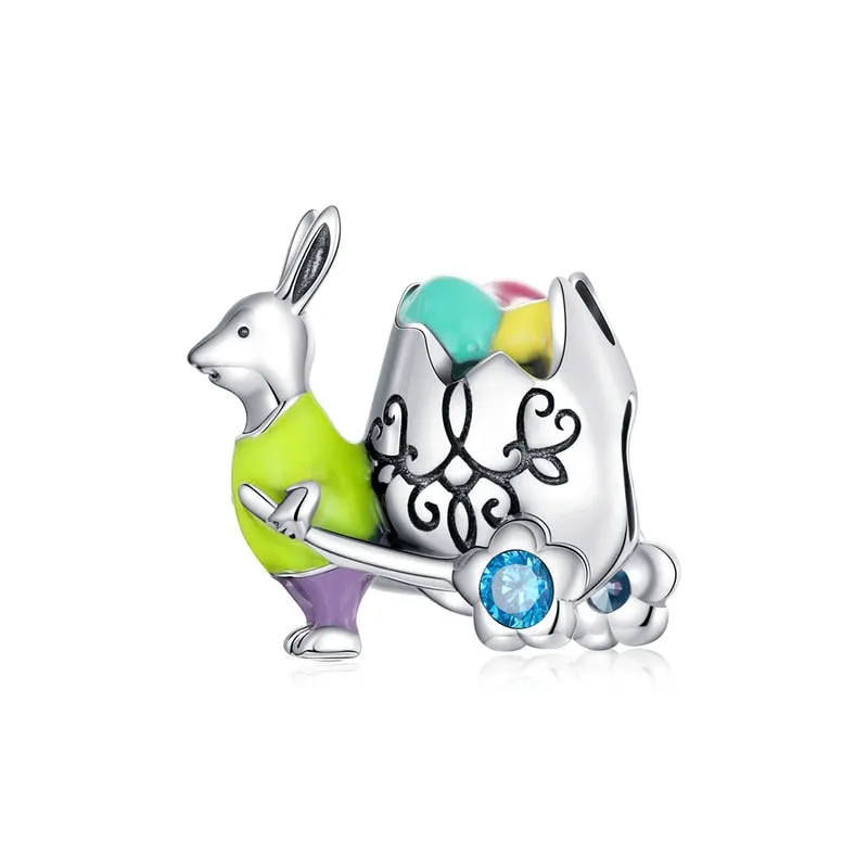2021 WOSTU 925 Sterling Silver Colorful Easten Pendant Fit Original Bracelet DIY Necklace Pendant Jewelry