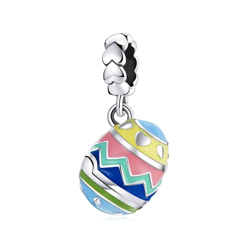 2021 WOSTU 925 Sterling Silver Colorful Easten Pendant Fit Original Bracelet DIY Necklace Pendant Jewelry