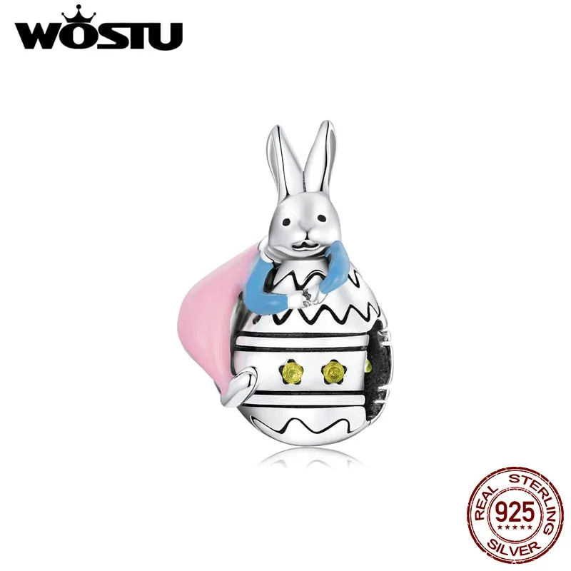 2021 WOSTU 925 Sterling Silver Colorful Easten Pendant Fit Original Bracelet DIY Necklace Pendant Jewelry