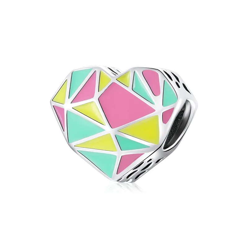 2021 WOSTU 925 Sterling Silver Colorful Easten Pendant Fit Original Bracelet DIY Necklace Pendant Jewelry