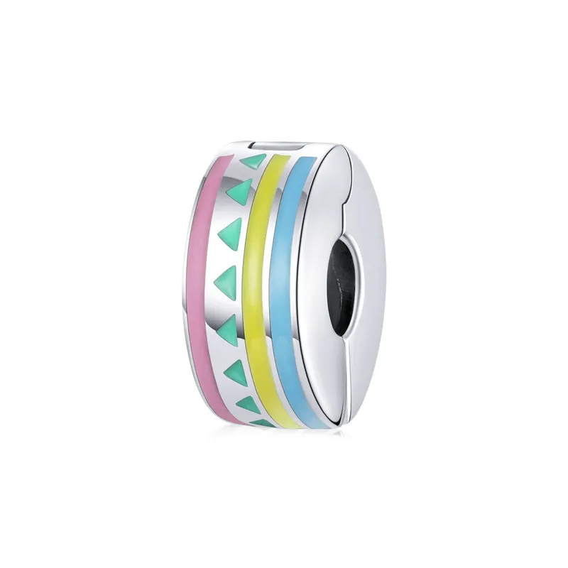 2021 WOSTU 925 Sterling Silver Colorful Easten Pendant Fit Original Bracelet DIY Necklace Pendant Jewelry