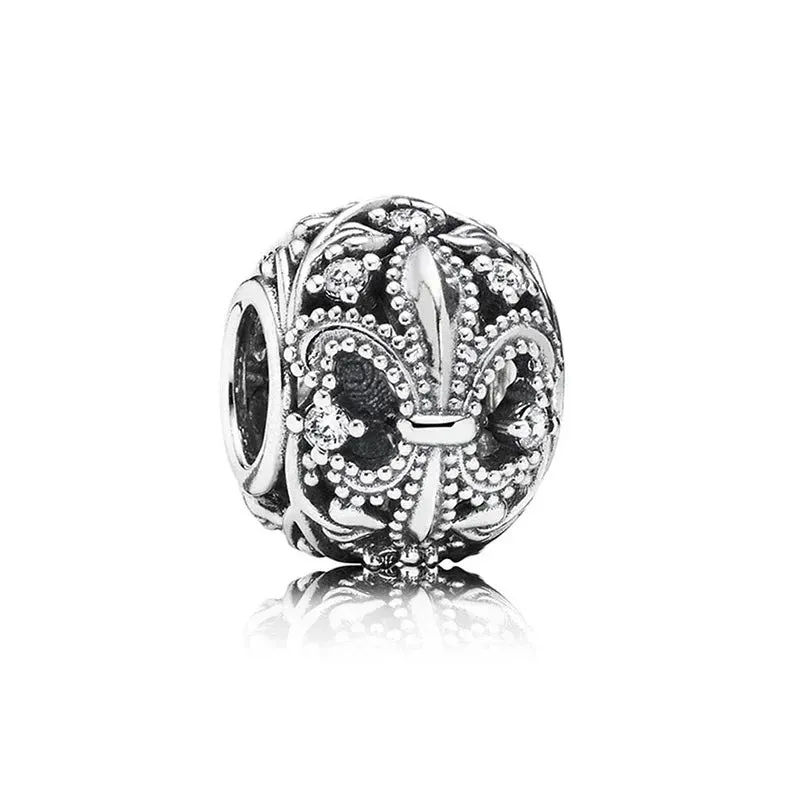 925 Silver Miami Palm Tree Sunset Charm for Women