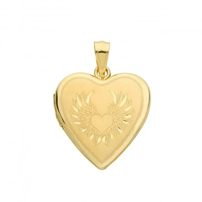 9ct Yellow Gold Heart Locket PN1104