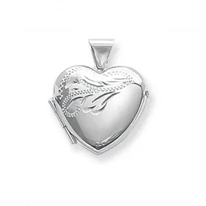 Acotis Silver Locket Heart Shaped G6578