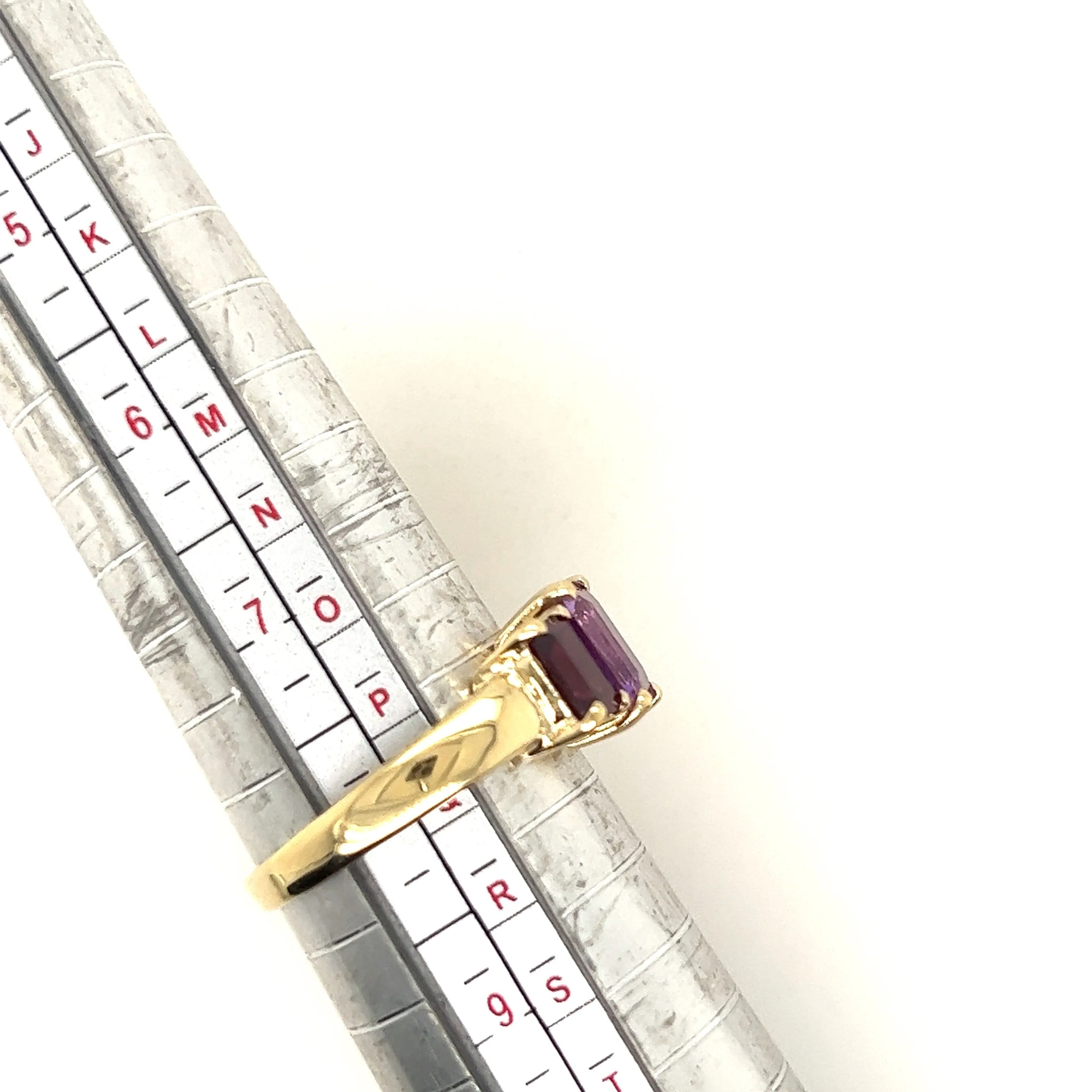 Amethyst & Garnet 9ct Yellow Gold Ring