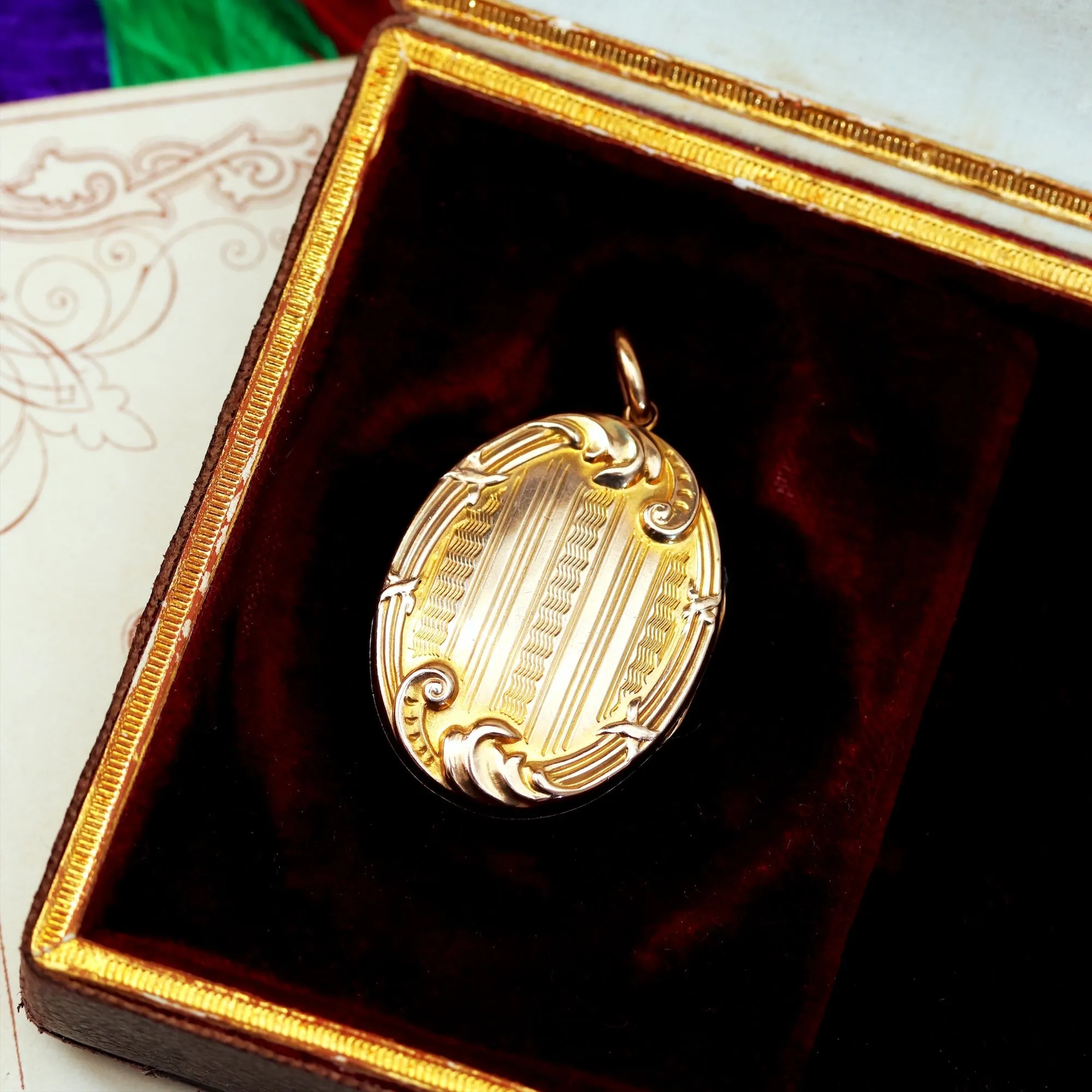 An Antique Edwardian Era Gold Locket
