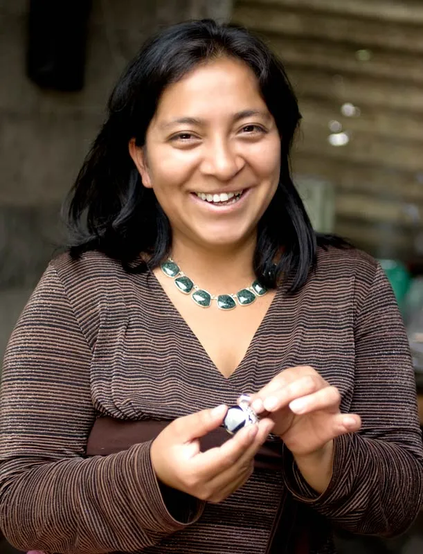 Artisan Crafted Jade and Sterling Silver Earrings - Power of Life | NOVICA