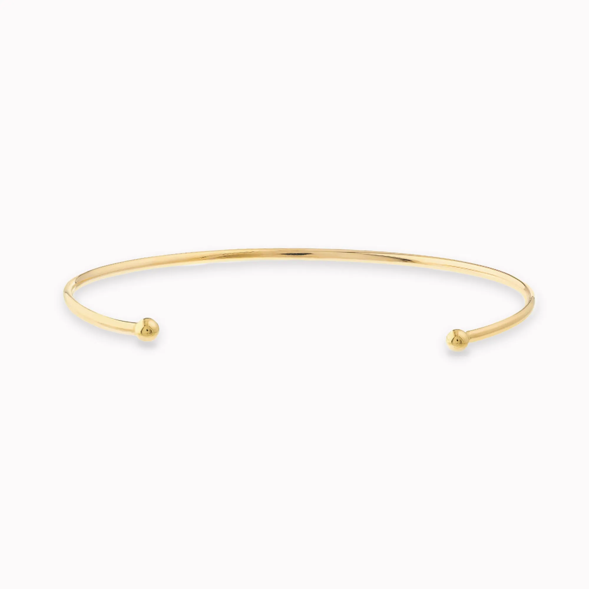 Beaded End Cuff Bangle