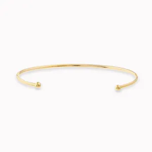 Beaded End Cuff Bangle