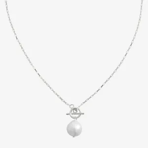 BOLD PEARL NECKLACE Silver