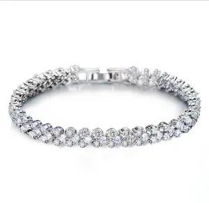 Bracelets Full Of Hearts and Arrows Zircon Cubic Stone Bracelet Best Wedding Gift For Women