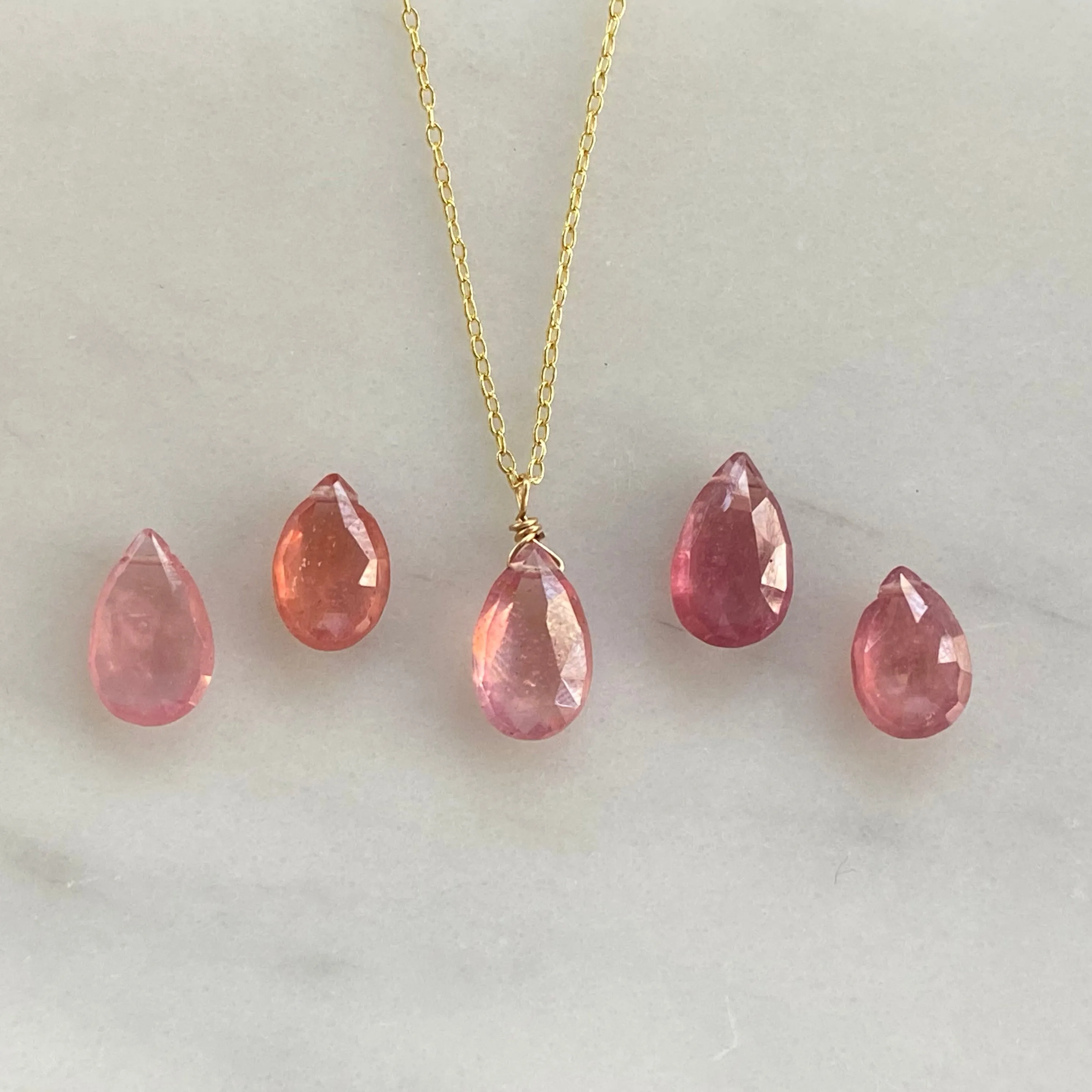 Briolette Gemstone Necklace
