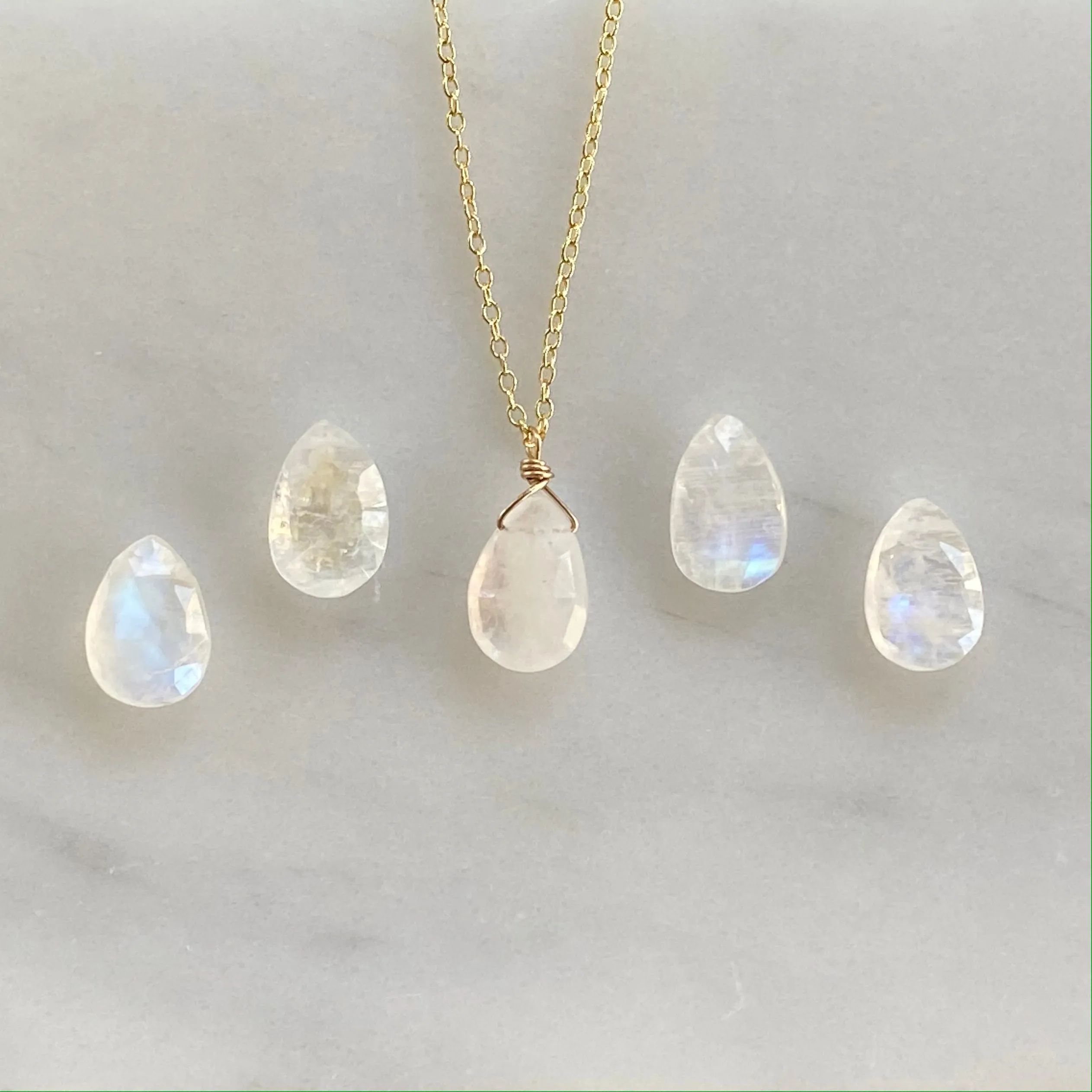 Briolette Gemstone Necklace