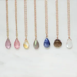 Briolette Gemstone Necklace