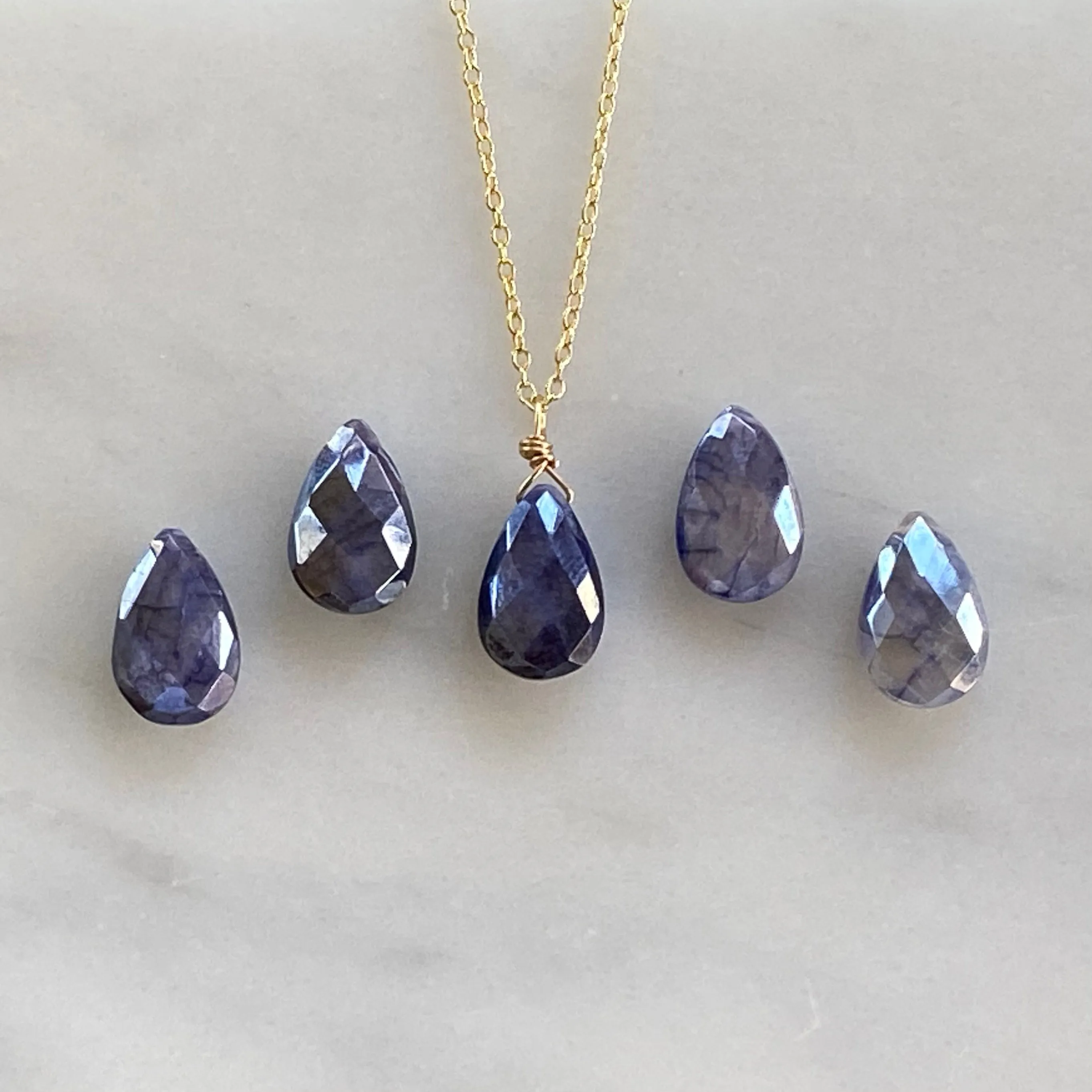 Briolette Gemstone Necklace