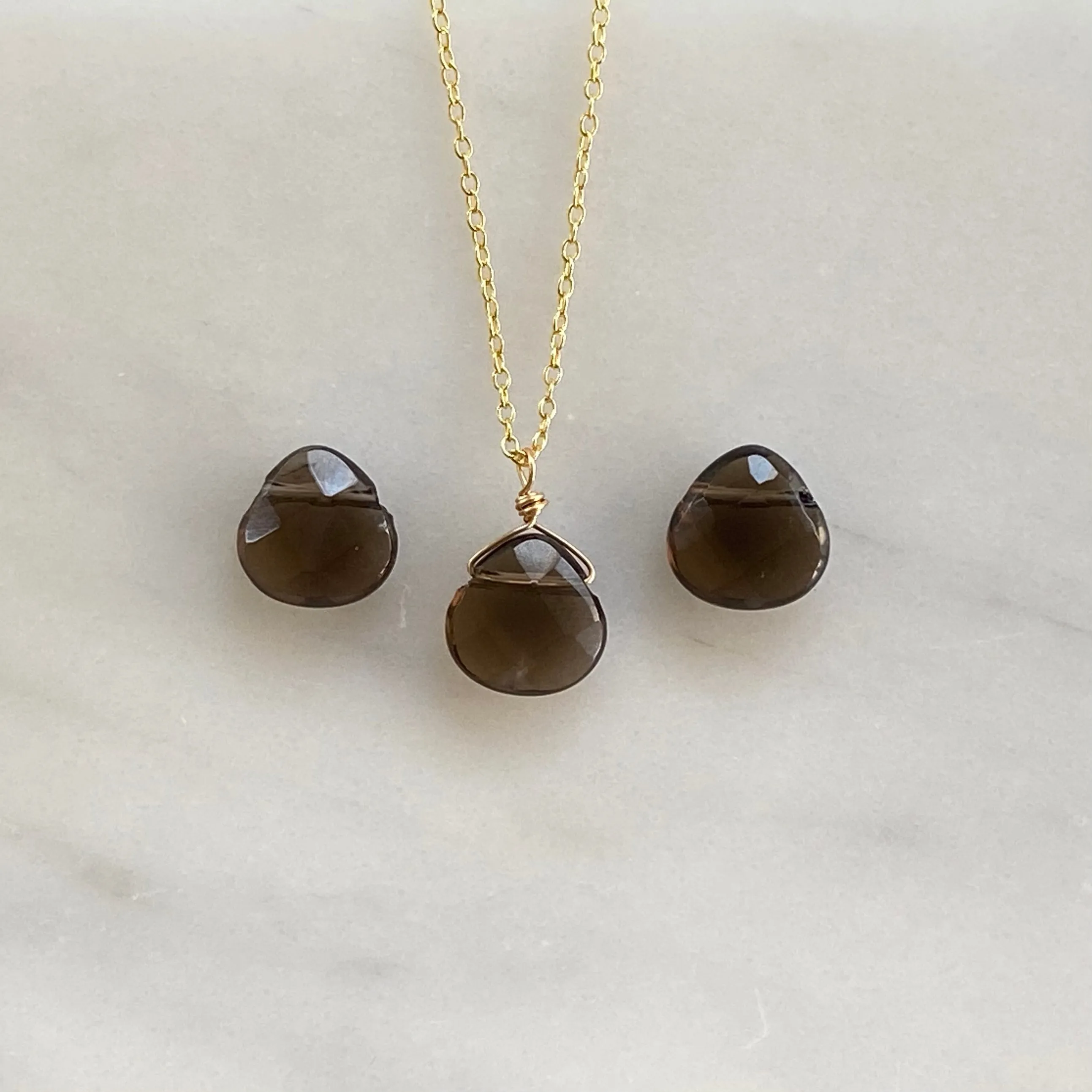 Briolette Gemstone Necklace