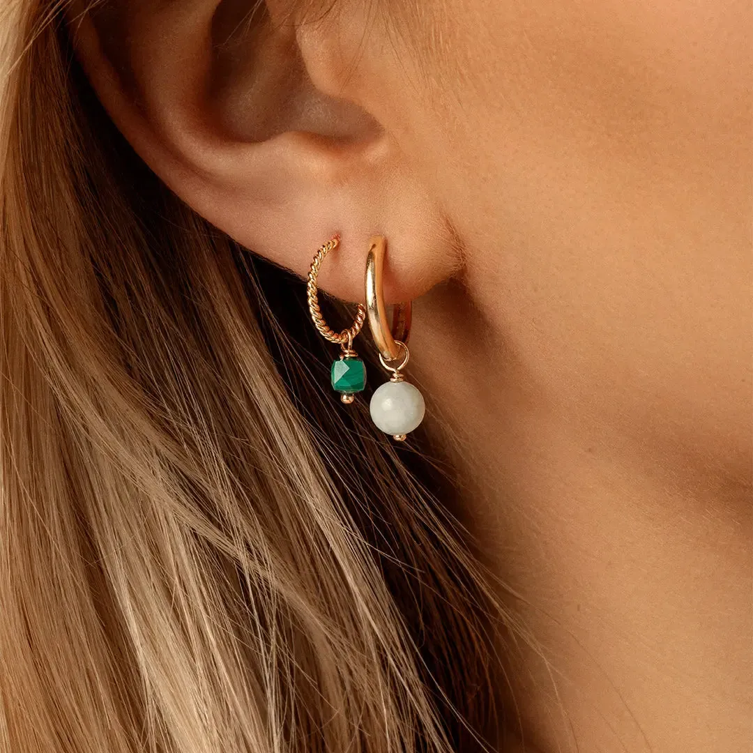 Carter Burma Jade Hoops - Stone of Heaven