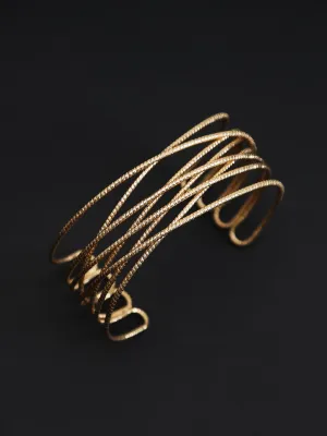 Cross Design Cuff Bracelet