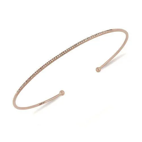 Diamond Cuff Bangle 55x45mm