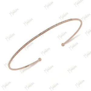 Diamond Cuff Bangle 55x45mm