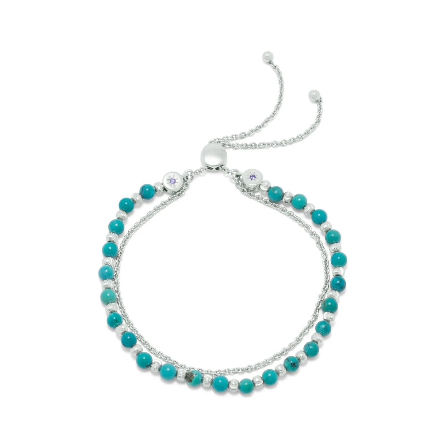 Double Strand Turquoise Bolo Bracelet
