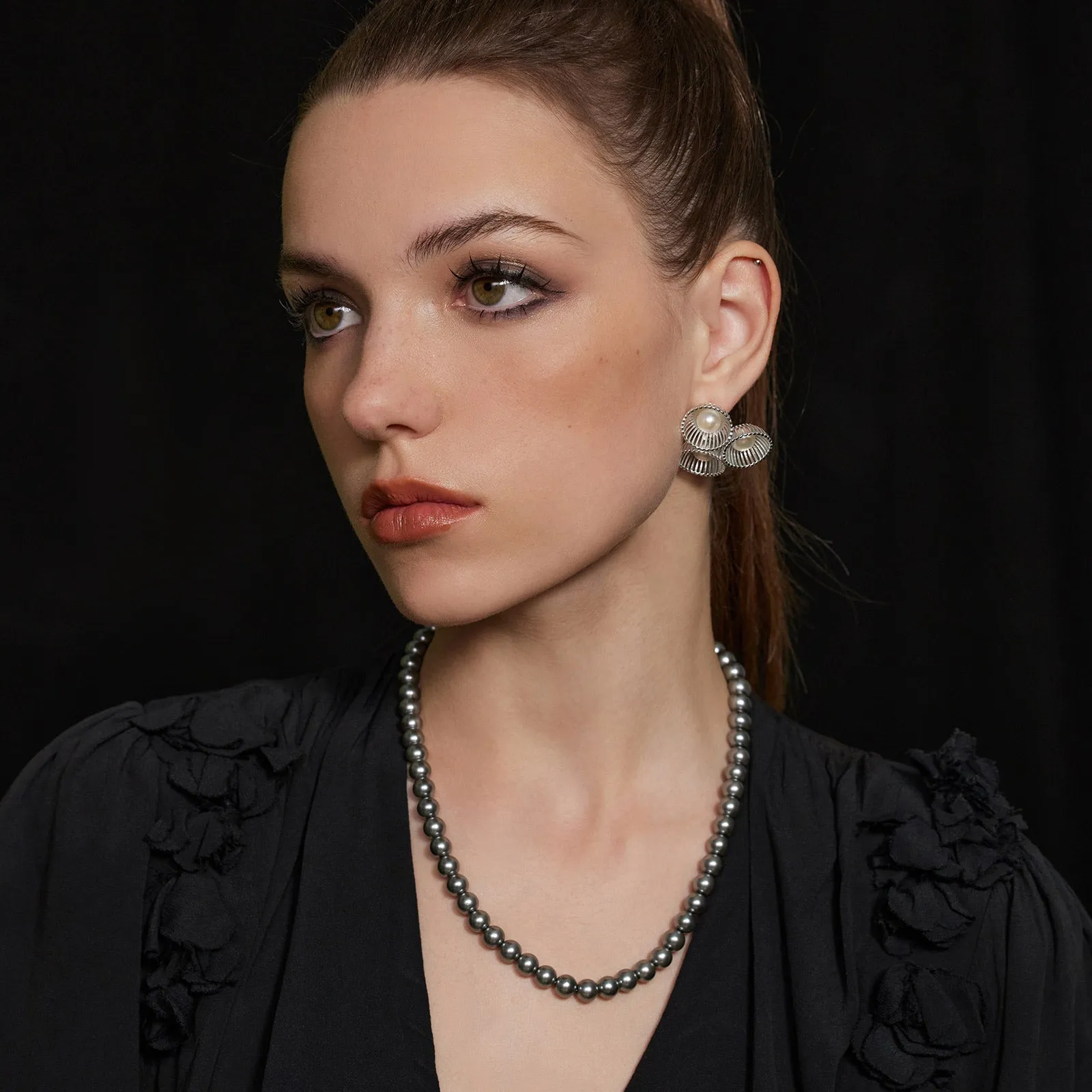 Dove Grey Water Pearl Necklace