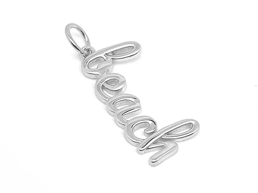 Elegant Beach Word Pendant