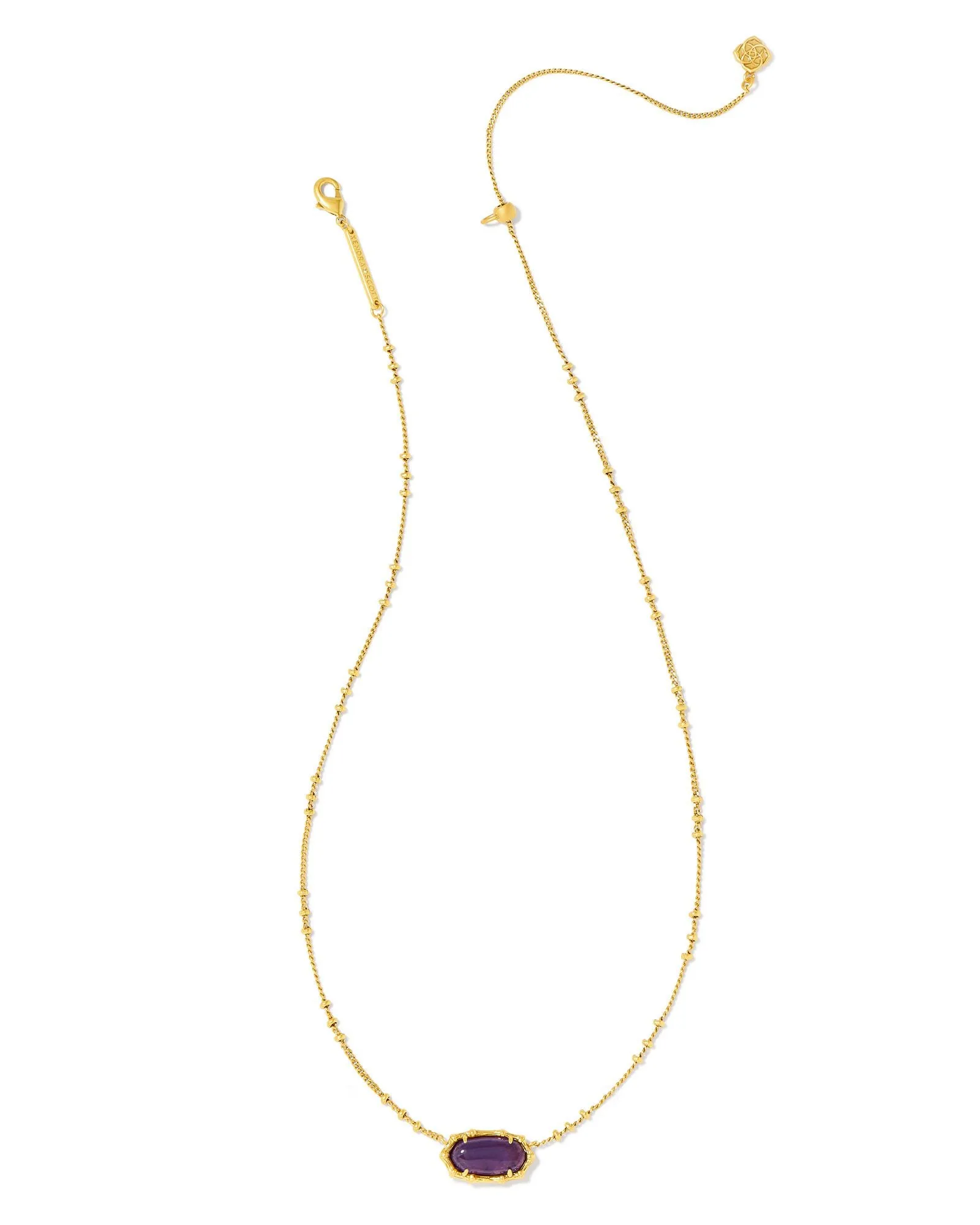 Elisa Bamboo Frame Short Pendant Necklace