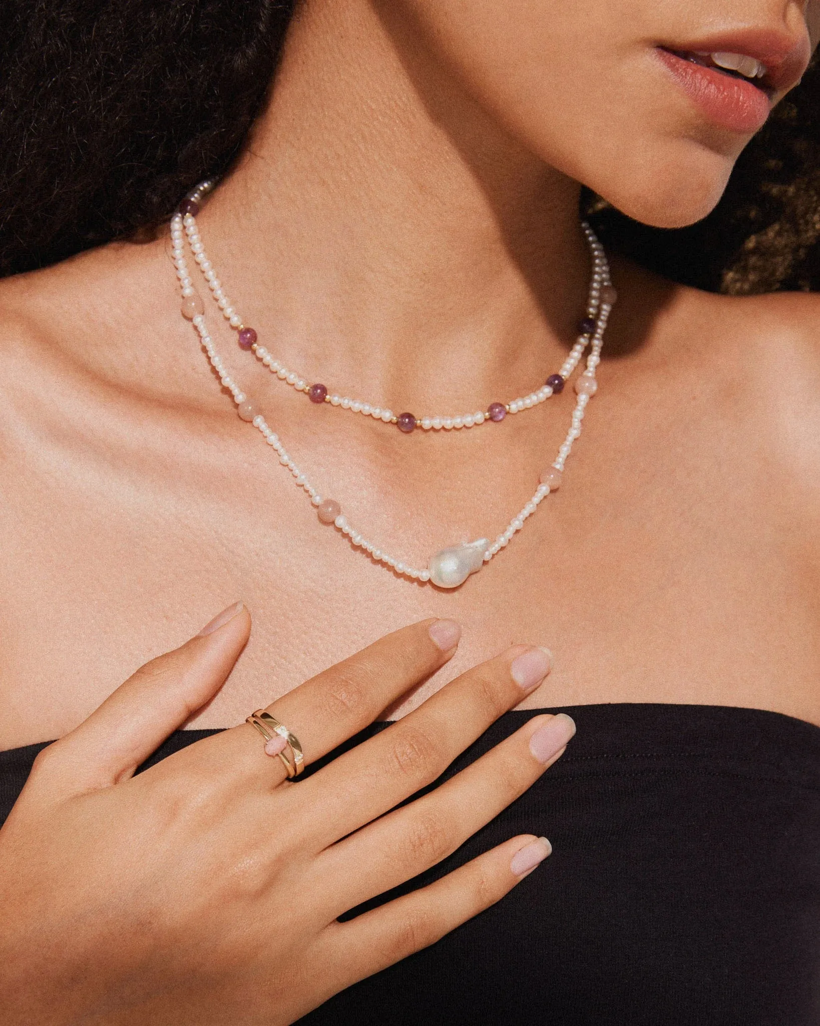 Ember Pearl Necklace