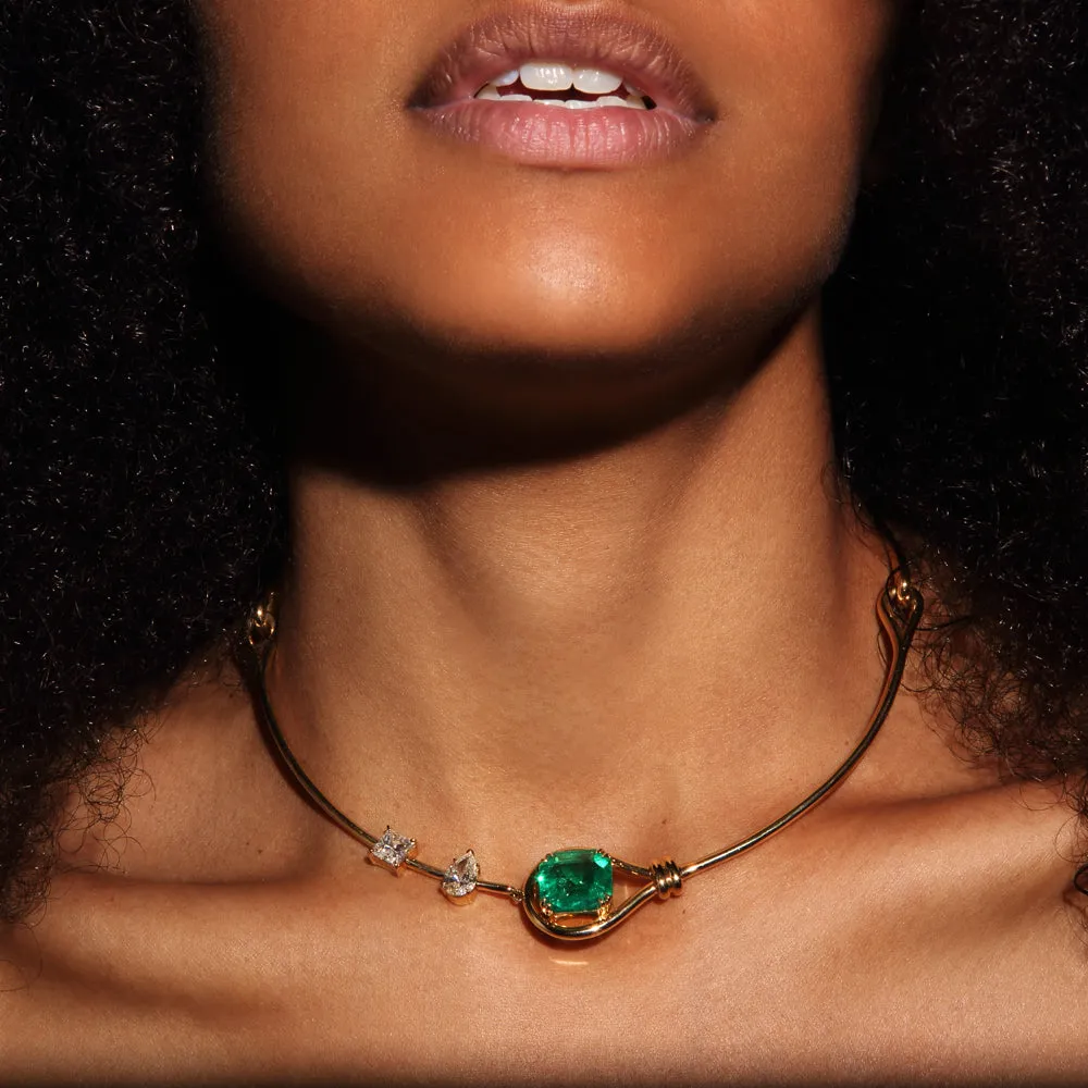 Emerald Choker Necklace