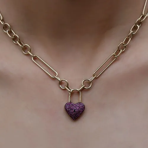 Emerald Heart Pendant of Spring Open /Close 16x25mm