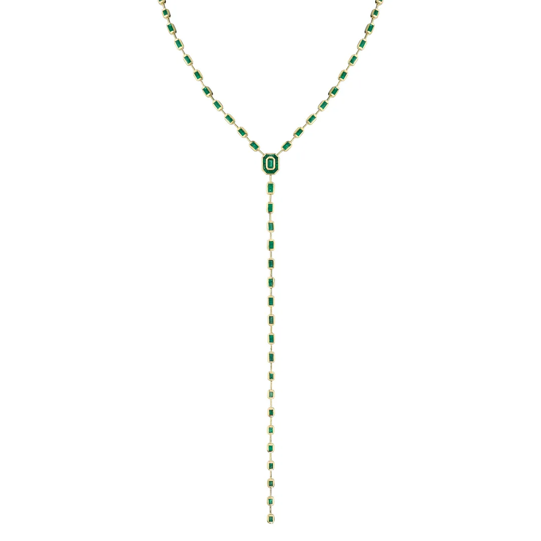 EMERALD ILLUSION Y NECKLACE