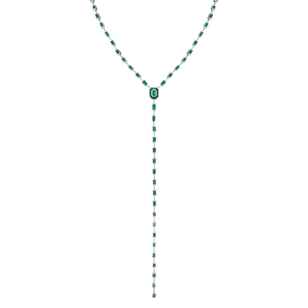 EMERALD ILLUSION Y NECKLACE