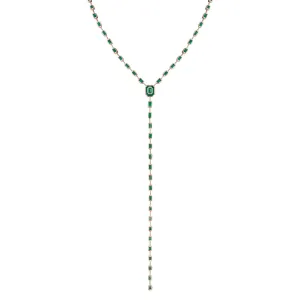 EMERALD ILLUSION Y NECKLACE