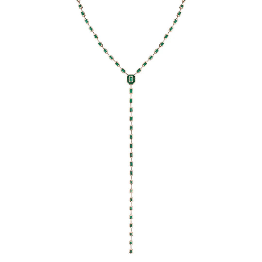 EMERALD ILLUSION Y NECKLACE