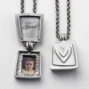Emily Rosenfeld Pewter Loved Locket