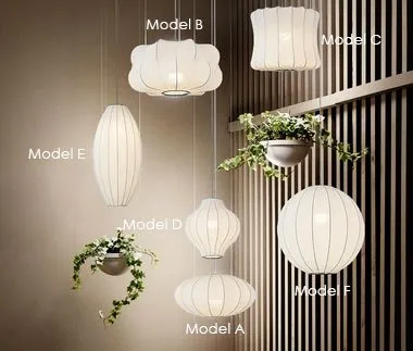 Eskil Oriental Art Decor Cacoon Pendant Light