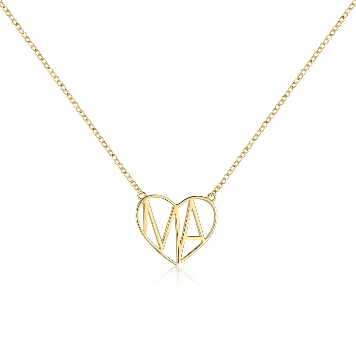 Eternal Mom Heart Necklace - Gold
