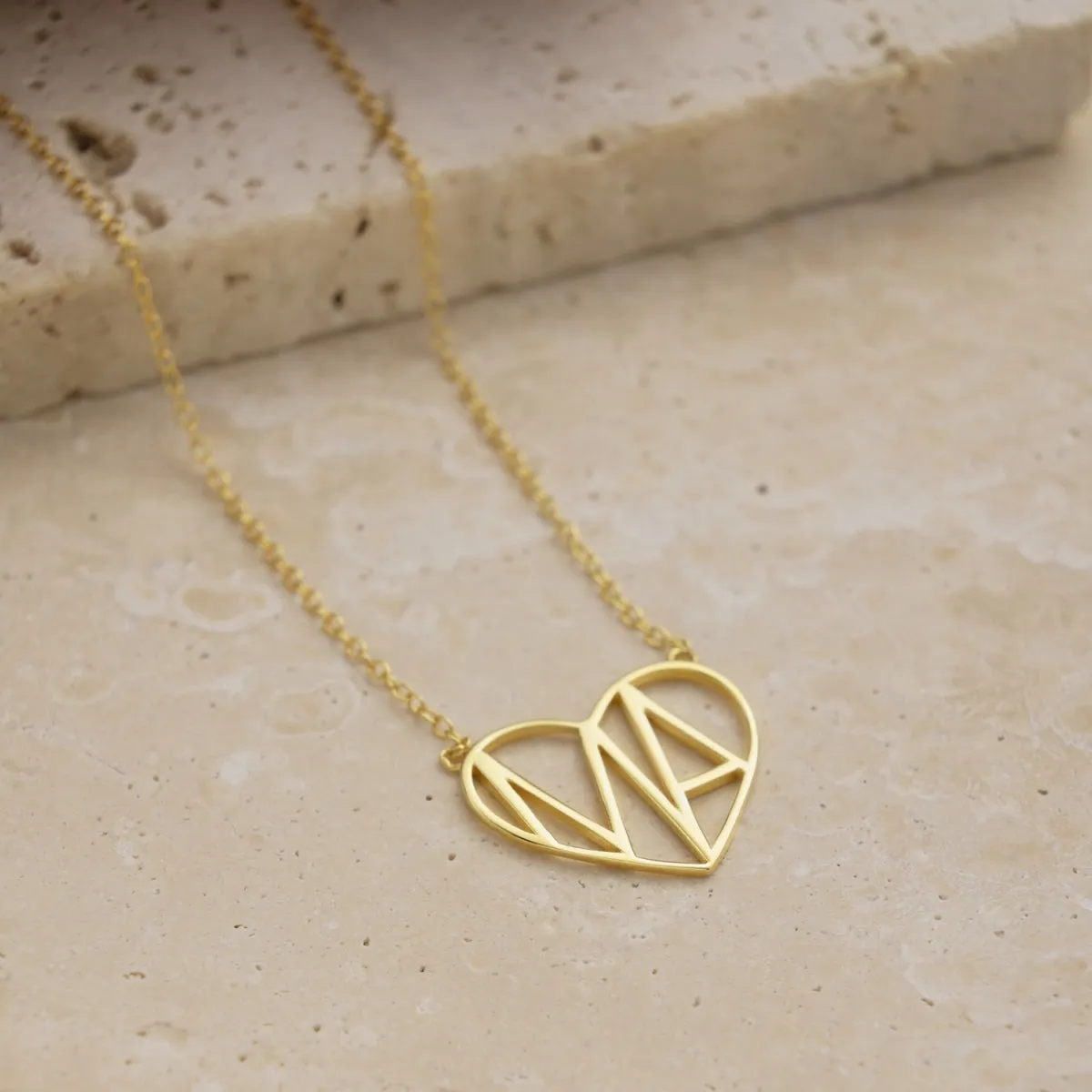 Eternal Mom Heart Necklace - Gold