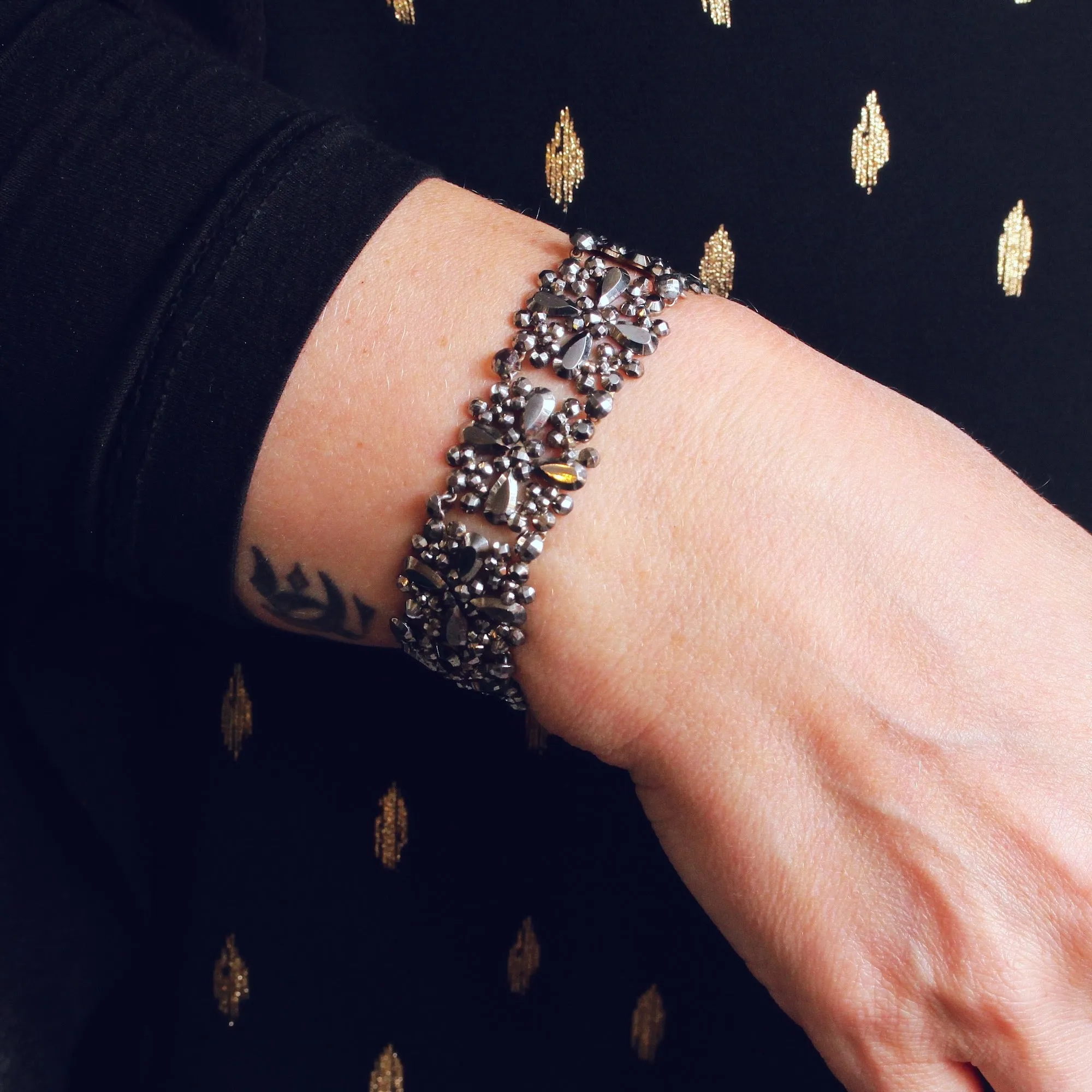 Exceptional Georgian Cut Steel Bracelet