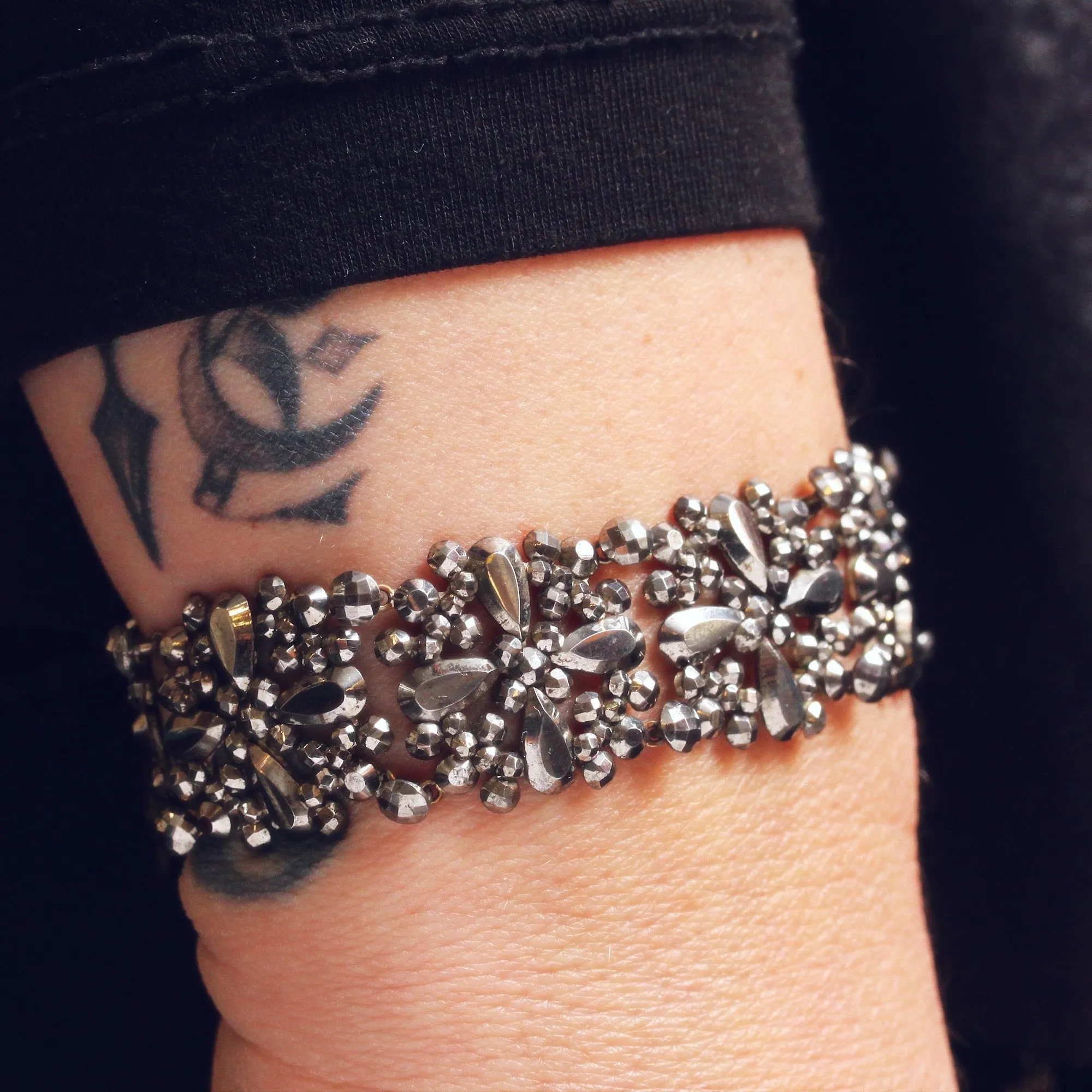 Exceptional Georgian Cut Steel Bracelet