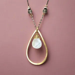 Faceted Moonstone Necklace
