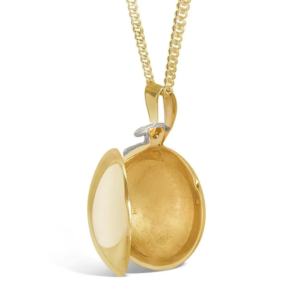 Feather Locket | Gold